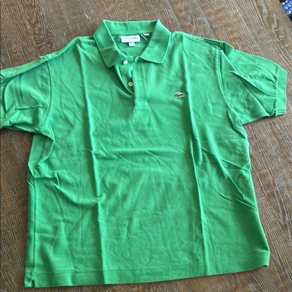 Lacoste Green Polo Shirt Classic Short Sleeve